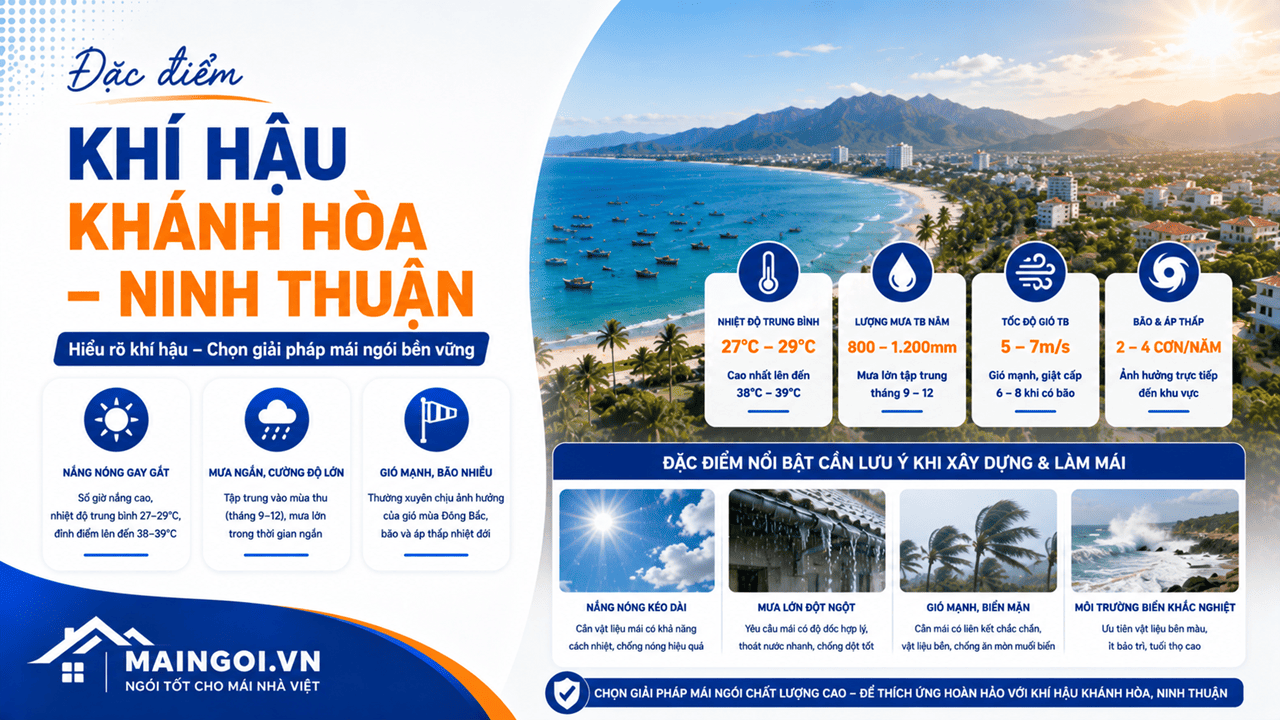 Đặc điểm khí hậu Khánh Hòa – Ninh Thuận