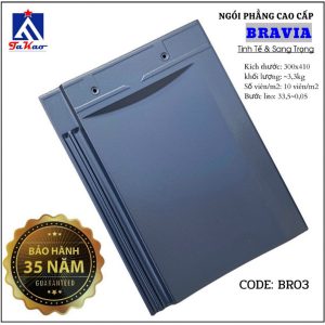 Ngói tráng men phẳng Bravia (Takao)