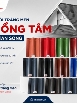 Ngói tráng men Đồng Tâm Titan Sóng